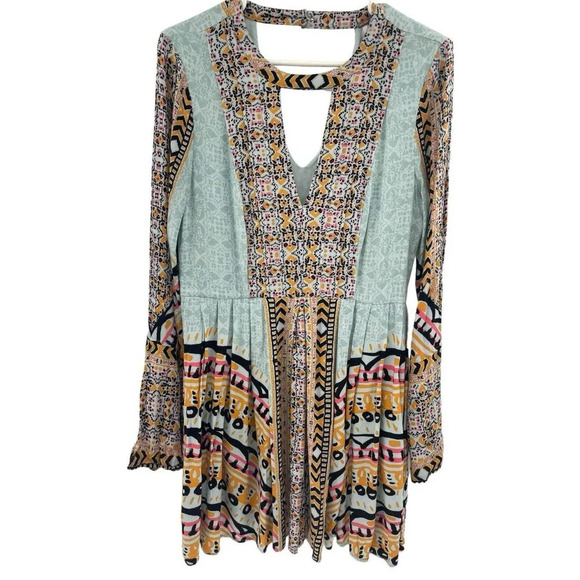 Free People Multicolor Patterned Mini Dress - Picture 6 of 15